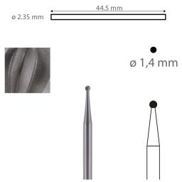 Staalfrees 01 HP  Ø 1,4 mm (6)