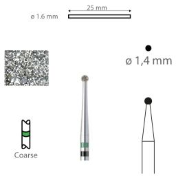 Diamant Ziramant Trepan 6801Z FG Ø 1,4 mm (2)